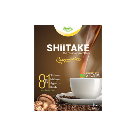 Shiitake 8-in-1 Mushroom Coffee, 10sachets x 21grams, Healthy Organic Coffee